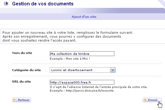 page perso site web gagner argent allopass