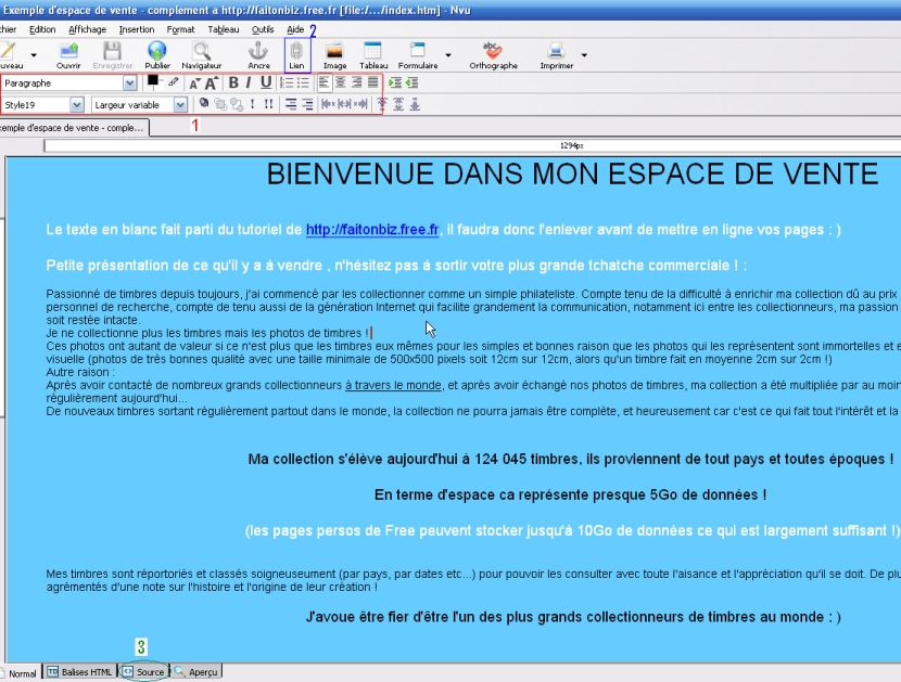 page perso site web gagner argent allopass
