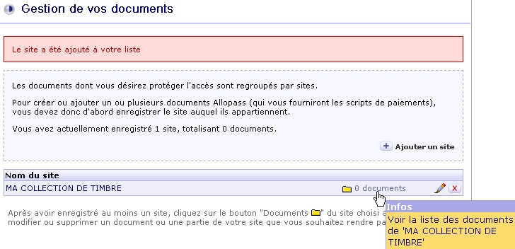page perso site web gagner argent allopass